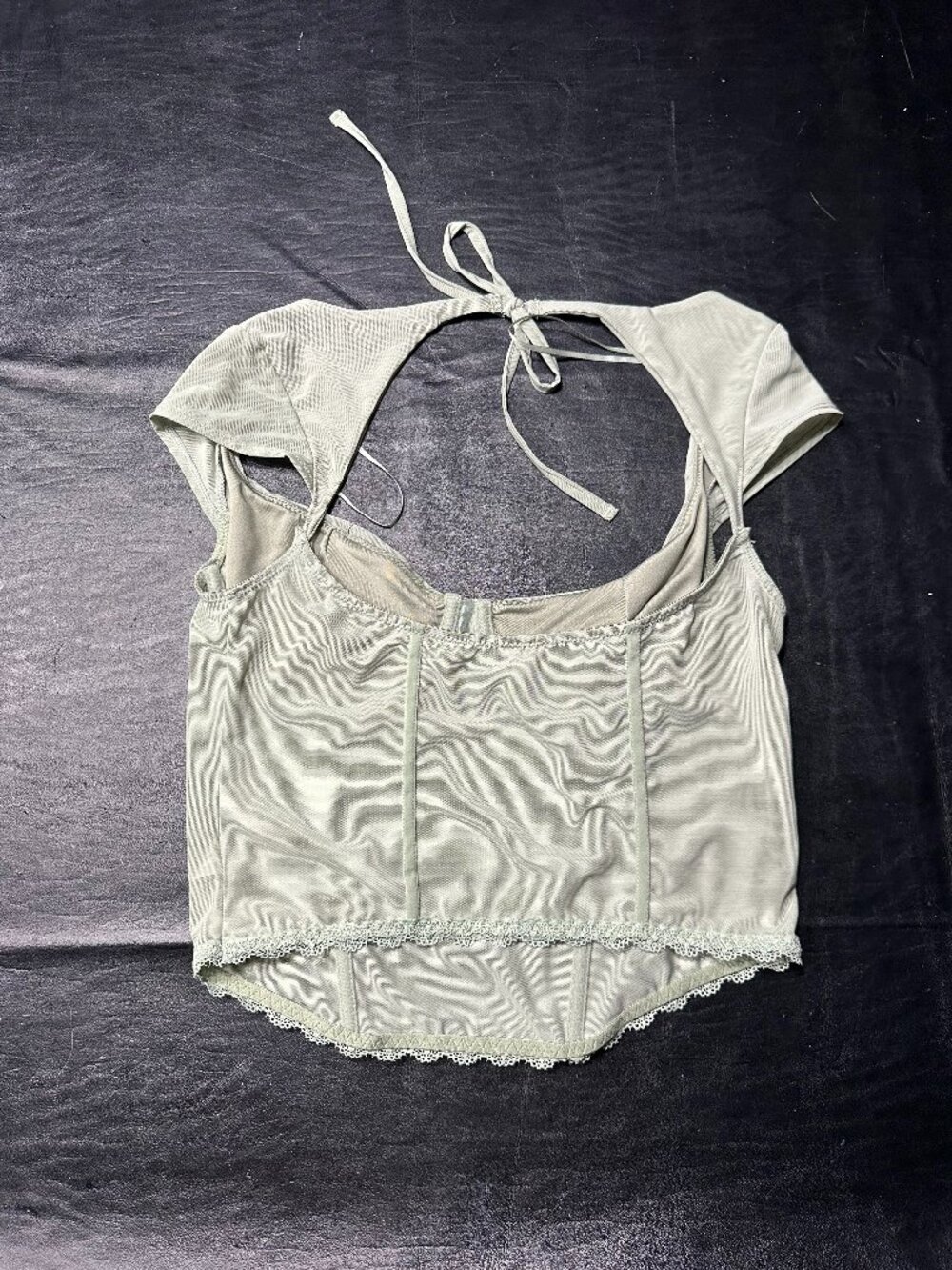 Garage Mesh Corset Top - Picture 3 of 3